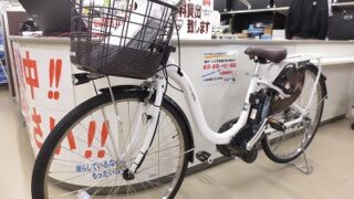 ヤマハ 電動自転車  使用感の無い美品を草津の方よりお譲り頂きました。