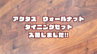 【石津店】アクタス　ウォールナット　ダイニングセット入荷しました！！