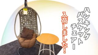 ✨【深井店】癒やしの空間づくりに！人気のハンギングバスケットチェア入荷！